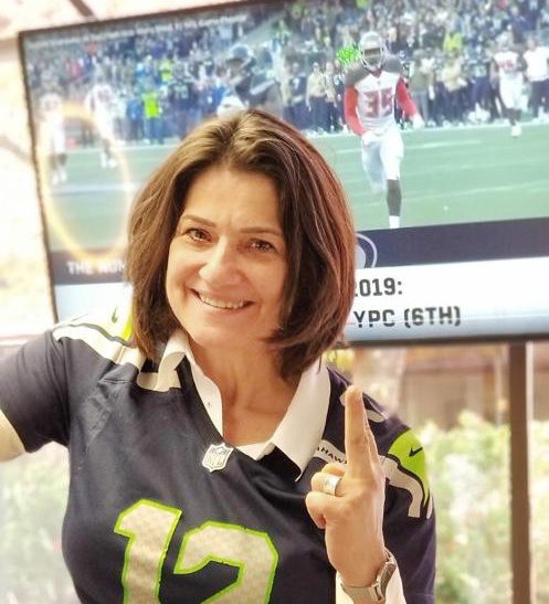 Dr. Karkbakhsch wearing a sports jersey